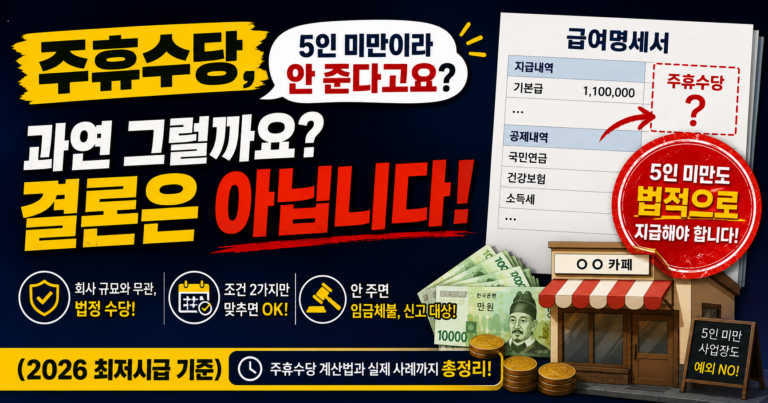 2. 주휴수당 최저임금