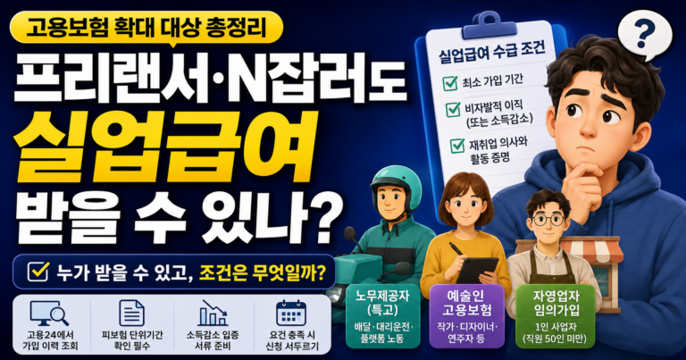 4. 프리랜서N잡러 실업급여