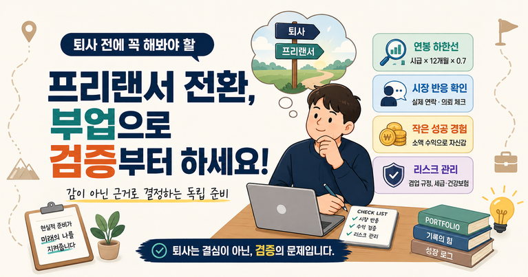 프리랜서로 전향? 퇴사하기 전, 이 3가지부터 확인하세요